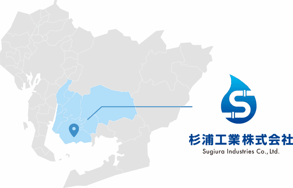 西尾市にピンが刺さった西三河エリアの地図